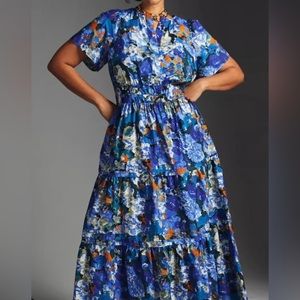 Anthropologie- Maxi Somerset Dress- size-Lg